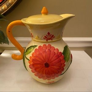 Nonni's Biscotti  Vintage "Zinna" Jar Pitcher